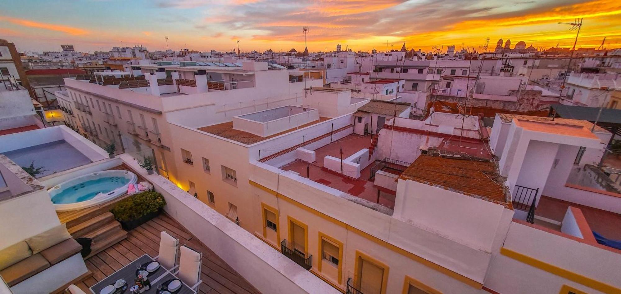 Penthouse With Jacuzzi, And Garaje Grupo Ac Gestion Apartment Cádiz Exterior foto